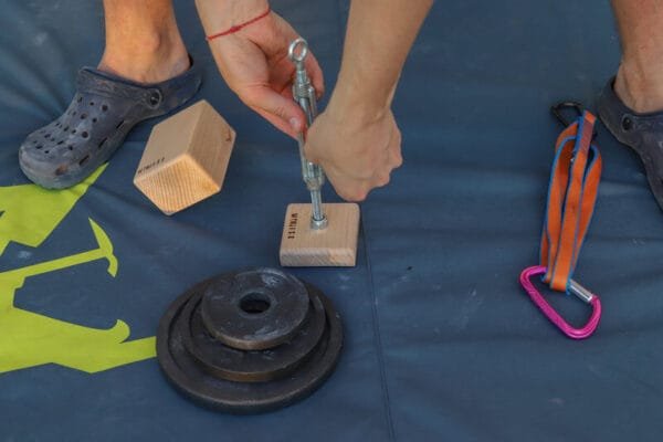 Lifting Pin regolabile - Perno da carico - attrezzi allenamento arrampicata in legno - WHISE
